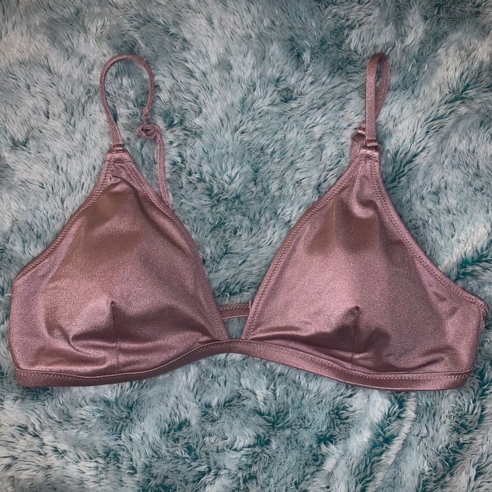 Pink bikini top